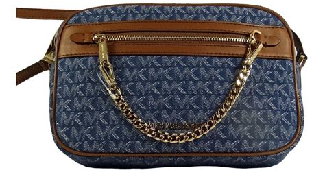 michael kors baby blue crossbody|michael kors blue denim purse.